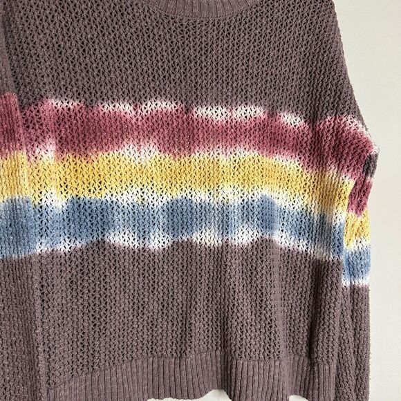 Knox Rose Purple Tie Dye Rainbow Sweater Size L - Picture 6 of 10